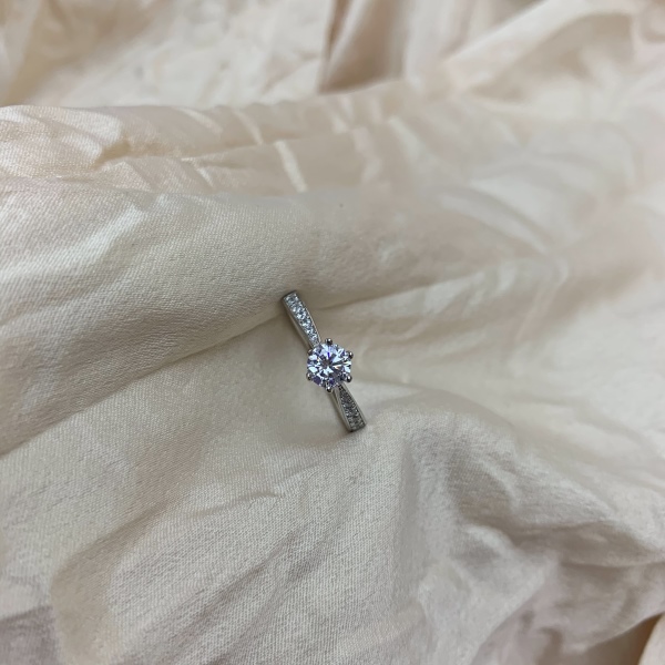 925 Sterling Silver 5A Cubic Zirconia Ring - Image 4