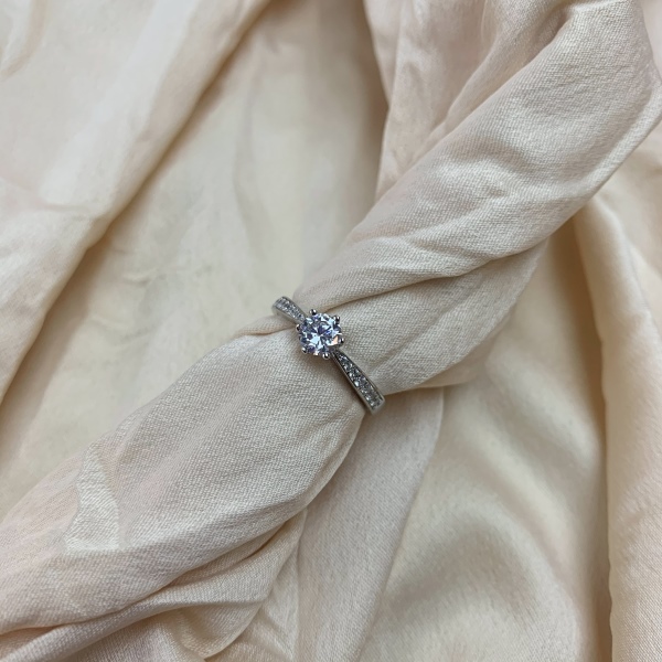 925 Sterling Silver 5A Cubic Zirconia Ring - Image 5