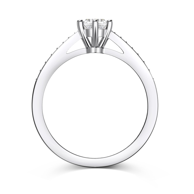 925 Sterling Silver 5A Cubic Zirconia Ring - Image 3