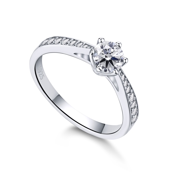 925 Sterling Silver 5A Cubic Zirconia Ring - Image 4