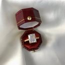 925 Sterling Silver 18K Gold Plated Cubic Zirconia Ring