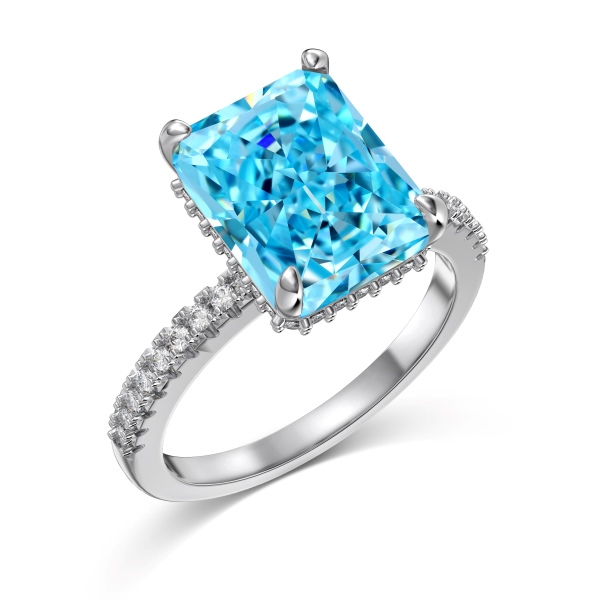 925 Sterling Silver 8A Cubic Zirconia Ring - Image 4