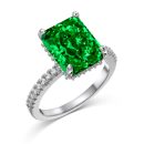 925 Sterling Silver 8A Cubic Zirconia Ring