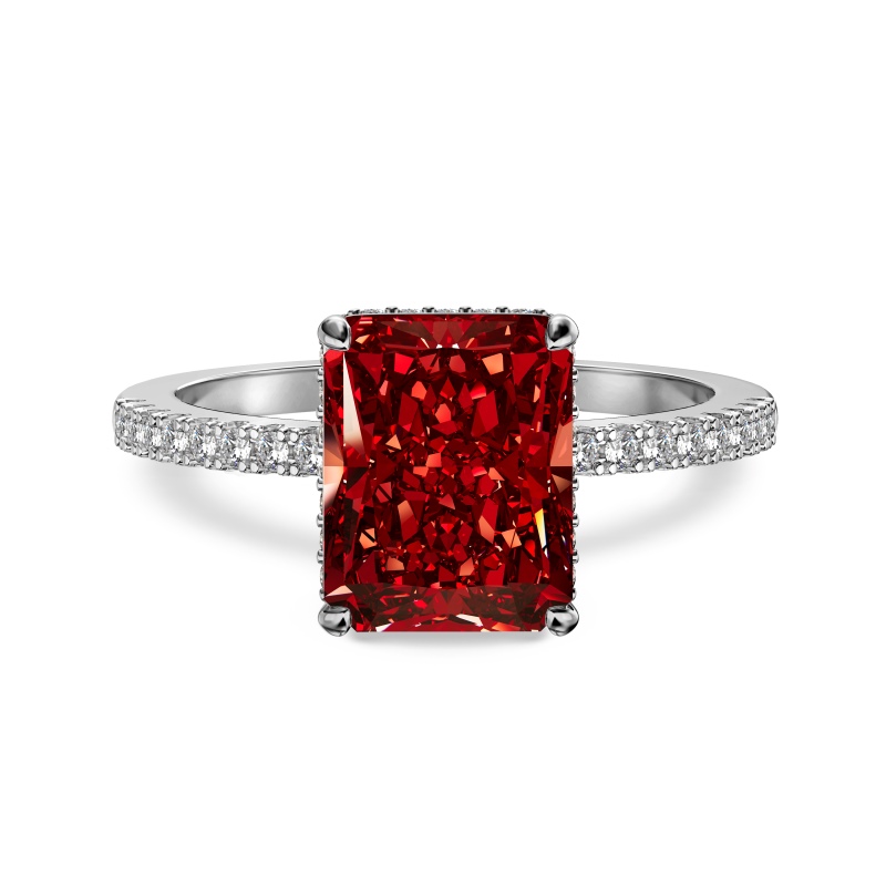 925 Sterling Silver 8A Cubic Zirconia Ring