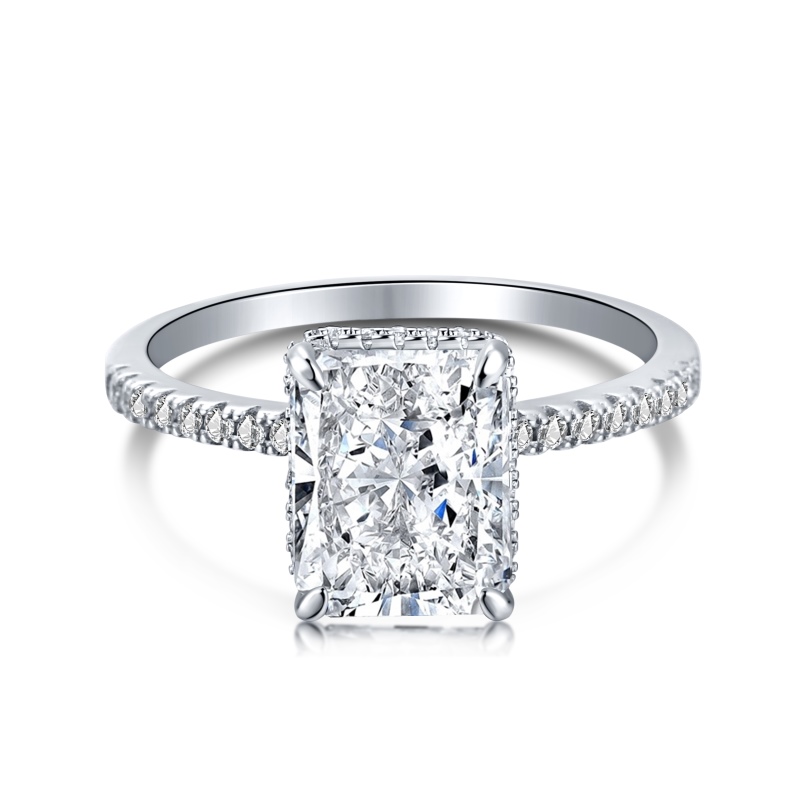 925 Sterling Silver 8A Cubic Zirconia Ring