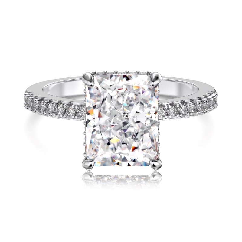 925 Sterling Silver 8A Cubic Zirconia Ring - Image 2
