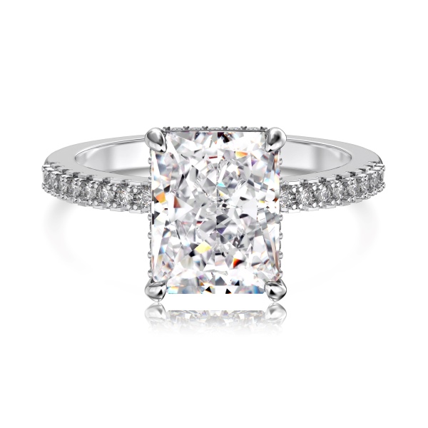 925 Sterling Silver 8A Cubic Zirconia Ring - Image 5