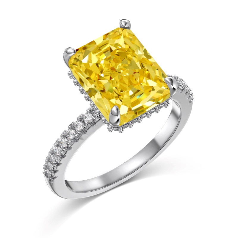 925 Sterling Silver 8A Cubic Zirconia Ring