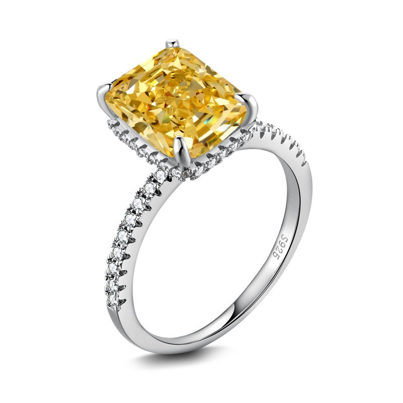 925 Sterling Silver 8A Cubic Zirconia Ring - Image 3