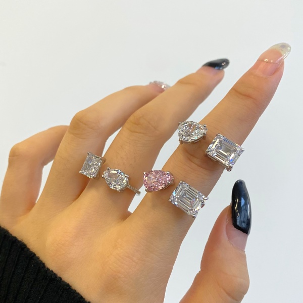 925 Sterling Silver 5A/8A Cubic Zirconia Ring - Image 5