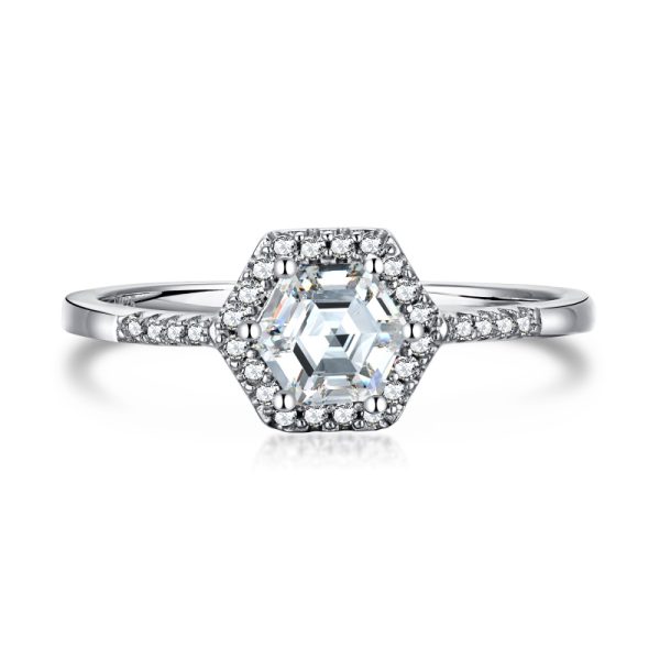 925 Sterling Silver 5A Cubic Zirconia Ring