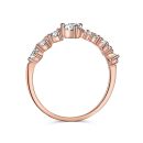 925 Sterling Silver Round Cut Cubic Zirconia Ring