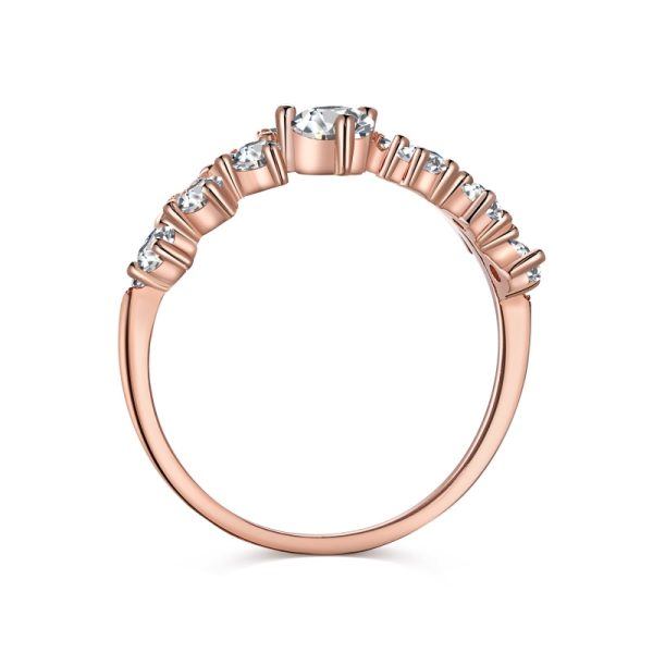 925 Sterling Silver Round Cut Cubic Zirconia Ring