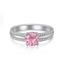 925 Sterling Silver 8A Cubic Zirconia Ring