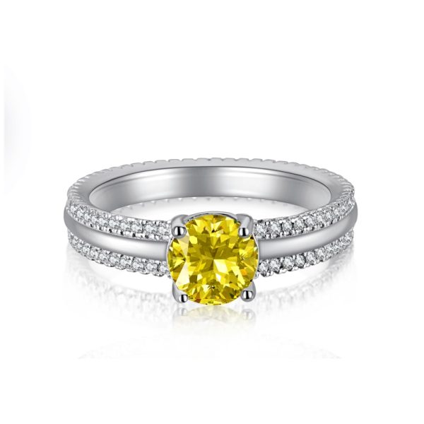 925 Sterling Silver 8A Cubic Zirconia Ring