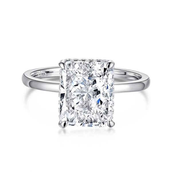 925 Sterling Silver 8A Cubic Zirconia Ring