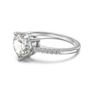 925 Sterling Silver Cubic Zirconia Heart Ring