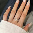925 Sterling Silver 18K Gold Plated Cubic Zirconia Ring