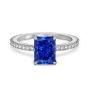 925 Sterling Silver 8A Cubic Zirconia Ring