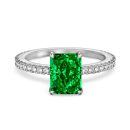 925 Sterling Silver 8A Cubic Zirconia Ring