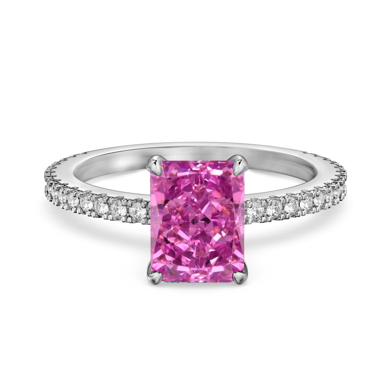 925 Sterling Silver 8A Cubic Zirconia Ring