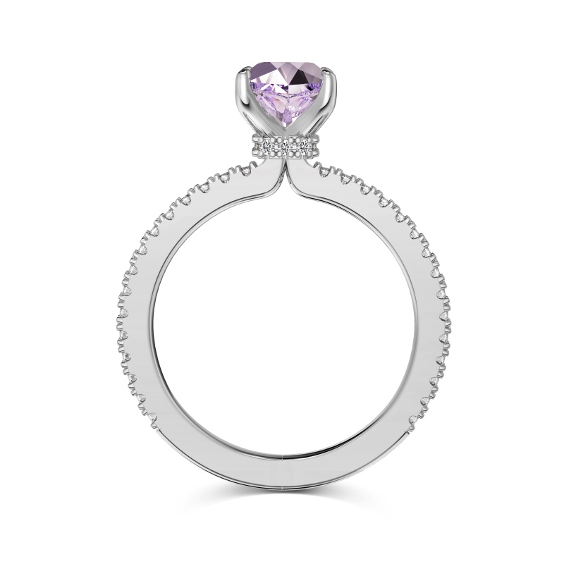 925 Sterling Silver 8A Cubic Zirconia Ring - Image 3
