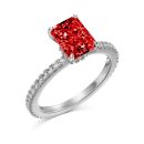 925 Sterling Silver 8A Cubic Zirconia Ring
