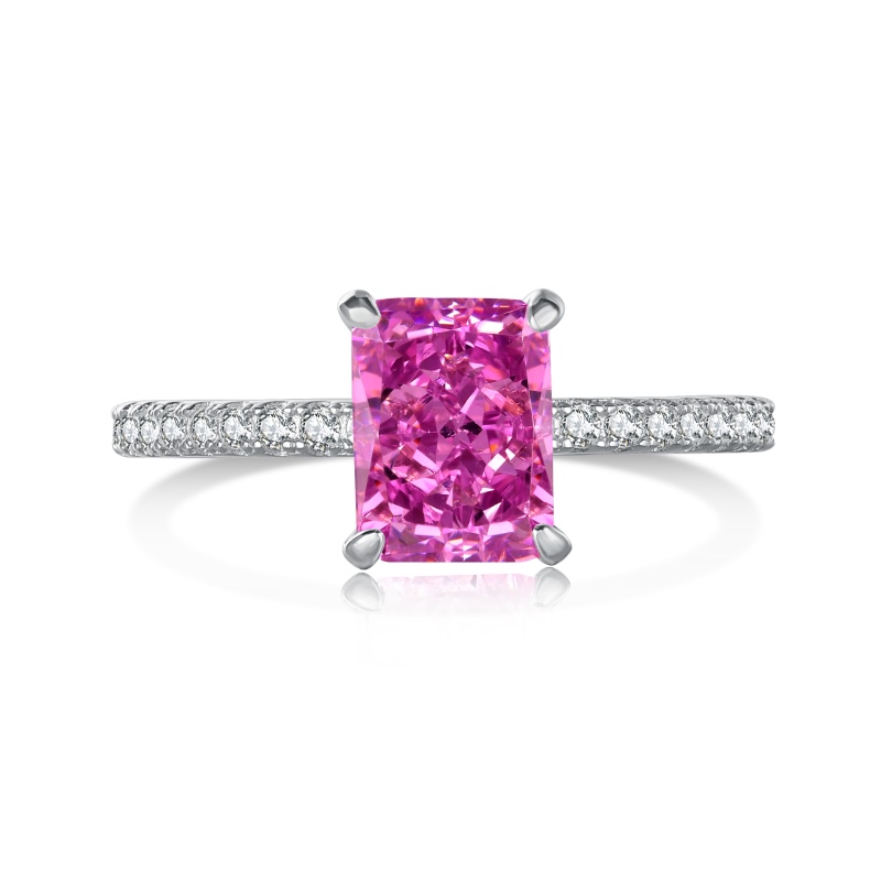 925 Sterling Silver 8A Cubic Zirconia Ring - Image 3