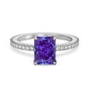 925 Sterling Silver 8A Cubic Zirconia Ring