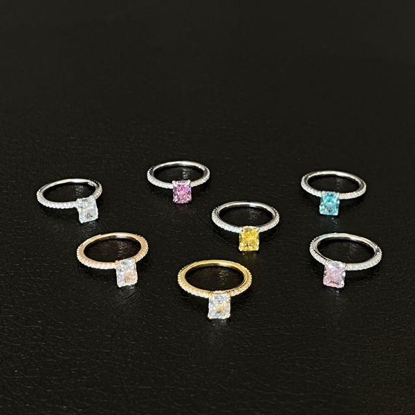 925 Sterling Silver 8A Cubic Zirconia Ring - Image 5