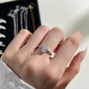 925 Sterling Silver Zirconia Dazzling Series Pear Shaped Ring
