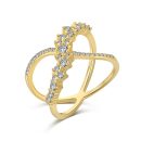 925 Sterling Silver 18K Gold Plated Ring