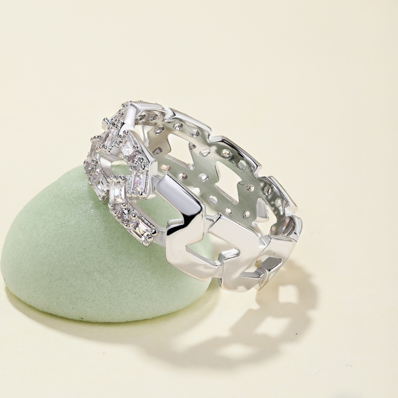 925 Sterling Silver Cubic Zirconia Ring - Image 3