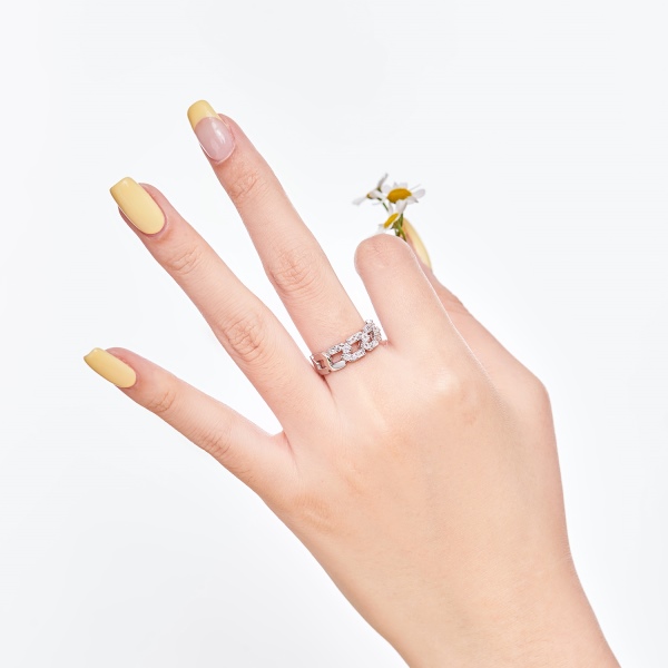 925 Sterling Silver Cubic Zirconia Ring - Image 4