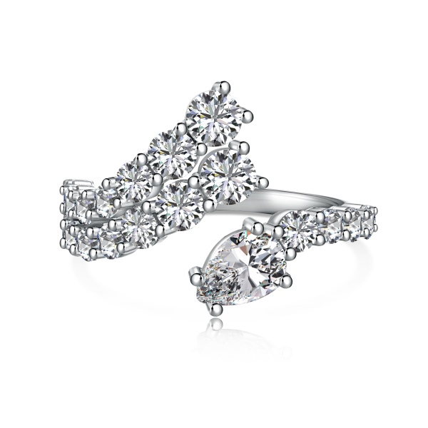925 Sterling Silver Cubic Zirconia Ring - Image 4