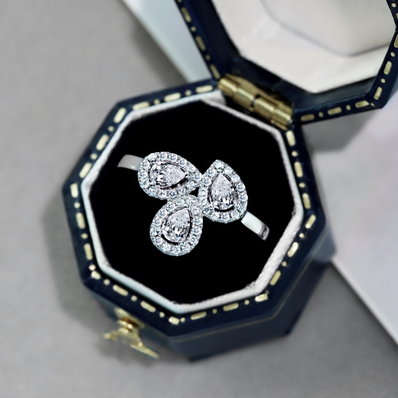 925 Sterling Silver White Cubic Zirconia Ring - Image 2