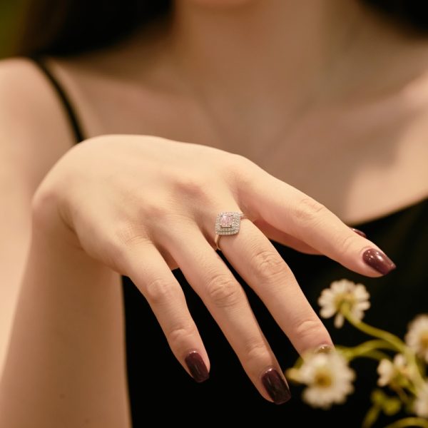 925 Sterling Silver 8A Cubic Zirconia Ring