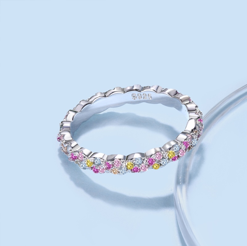 925 Sterling Silver 5A Cubic Zirconia Ring - Image 2