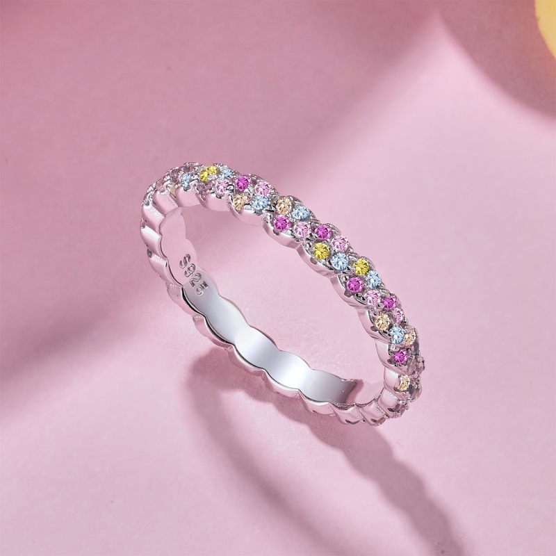 925 Sterling Silver 5A Cubic Zirconia Ring - Image 3