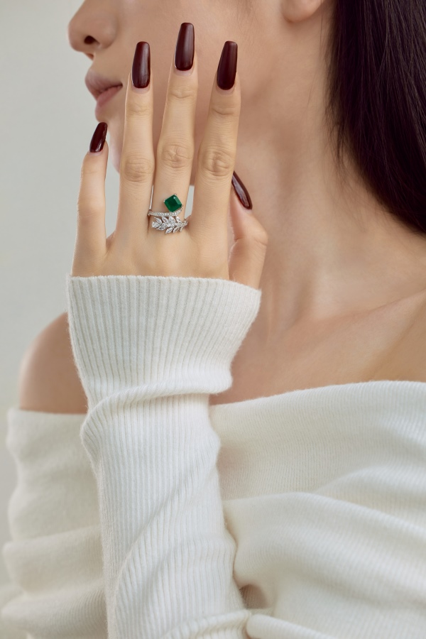 925 Sterling Silver Square Cut Ring - Image 5