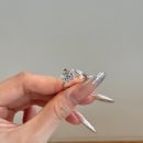 925 Sterling Silver Adjustable Flower Anxiety Ring