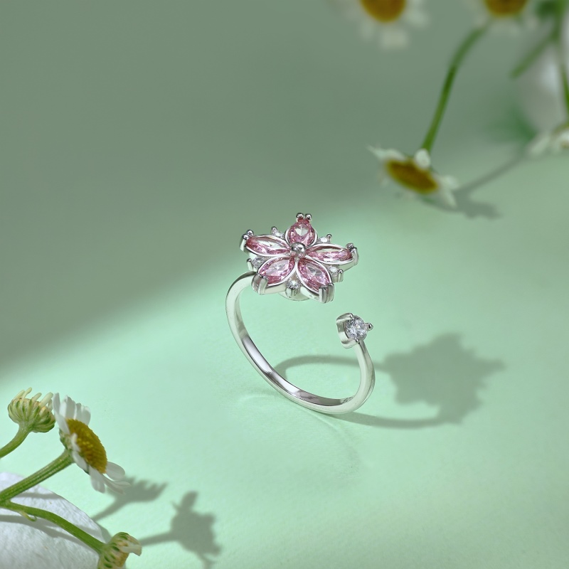 925 Sterling Silver Cubic Zirconia Marquise Cut Ring - Image 3