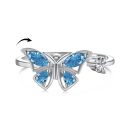 925 Sterling Silver Cubic Zirconia Pear Cut Ring