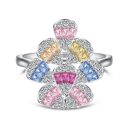 925 Sterling Silver 5A Cubic Zirconia Ring