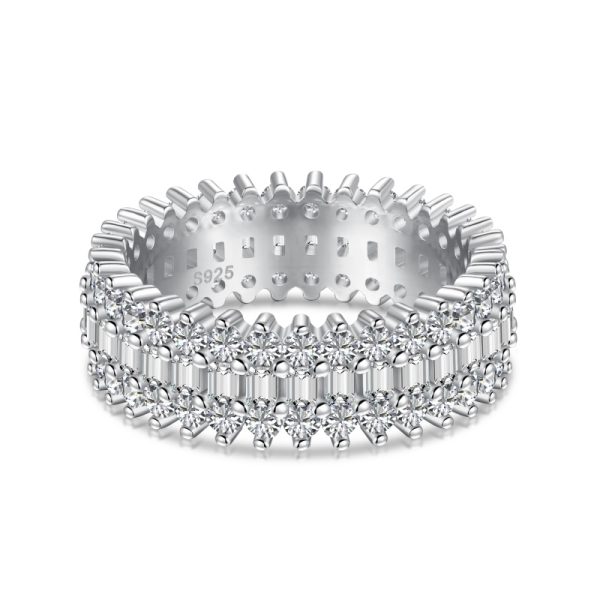 925 Sterling Silver 5A Cubic Zirconia Ring