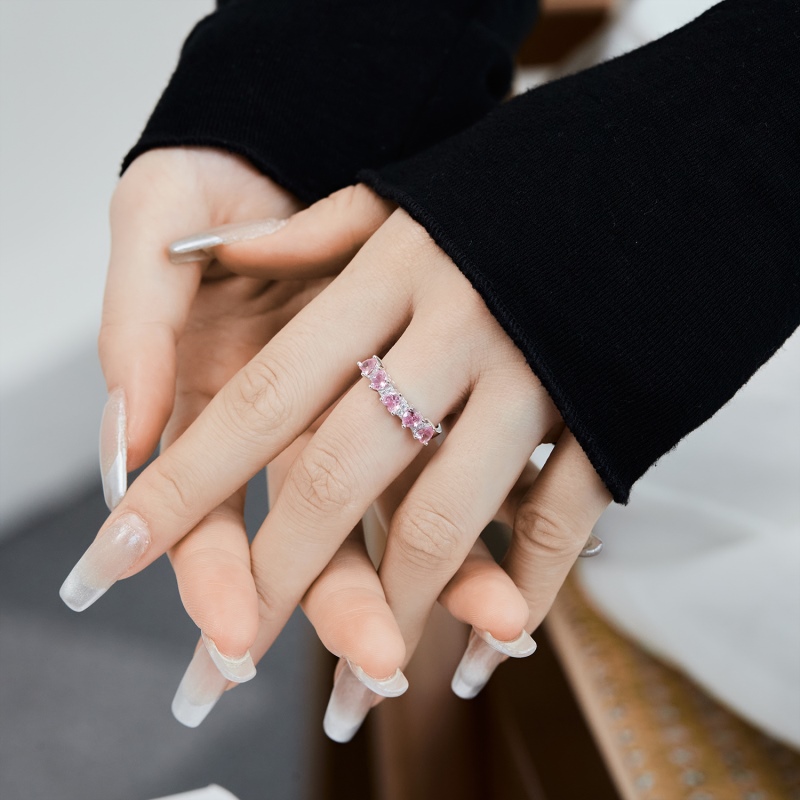 925 Sterling Silver Cubic Zirconia Heart Ring - Image 3