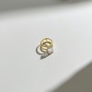 925 Sterling Silver 18K Gold Plated Cubic Zirconia Ring