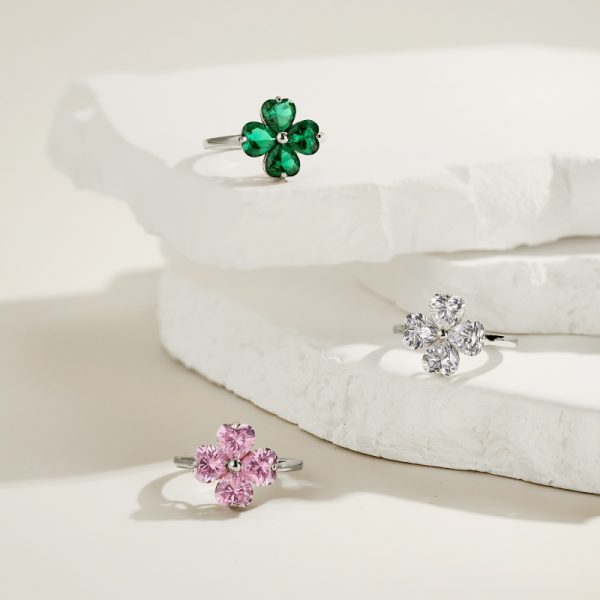 925 Sterling Silver Cubic Zirconia Heart Ring