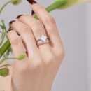 925 Sterling Silver White Cubic Zirconia Ring