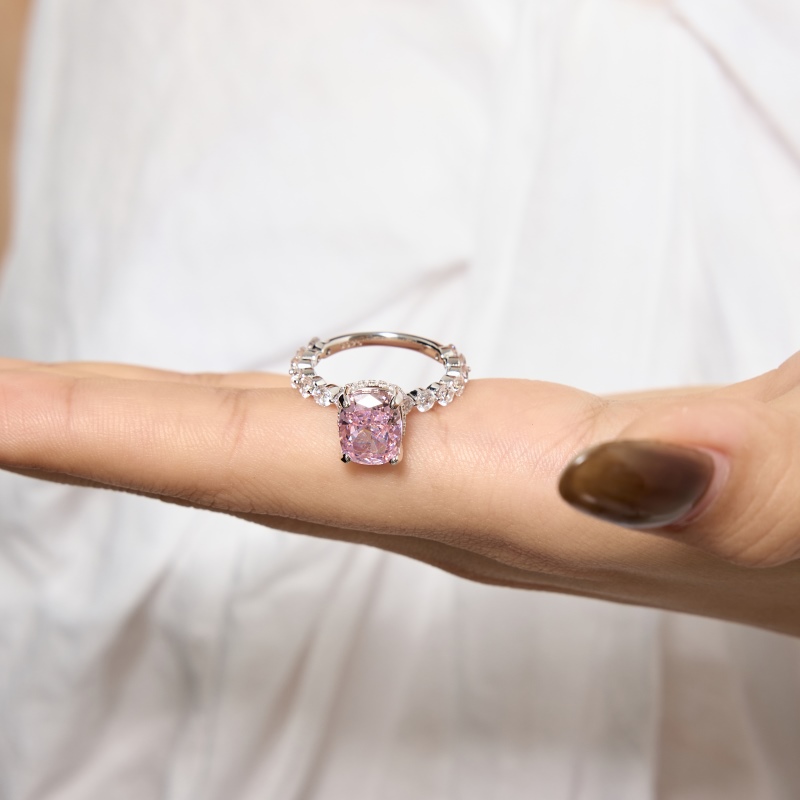925 Sterling Silver 8A Cubic Zirconia Ring - Image 2